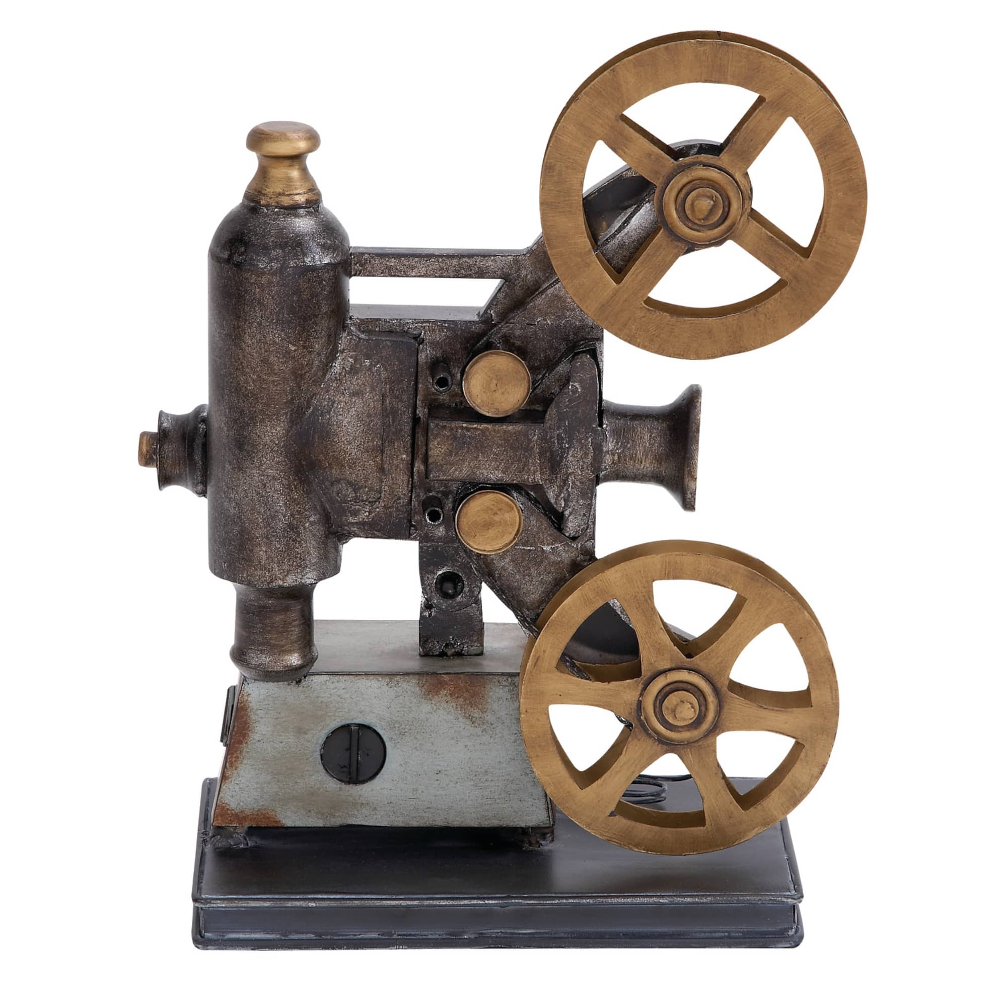 14" Black Metal Vintage Camera Sculpture